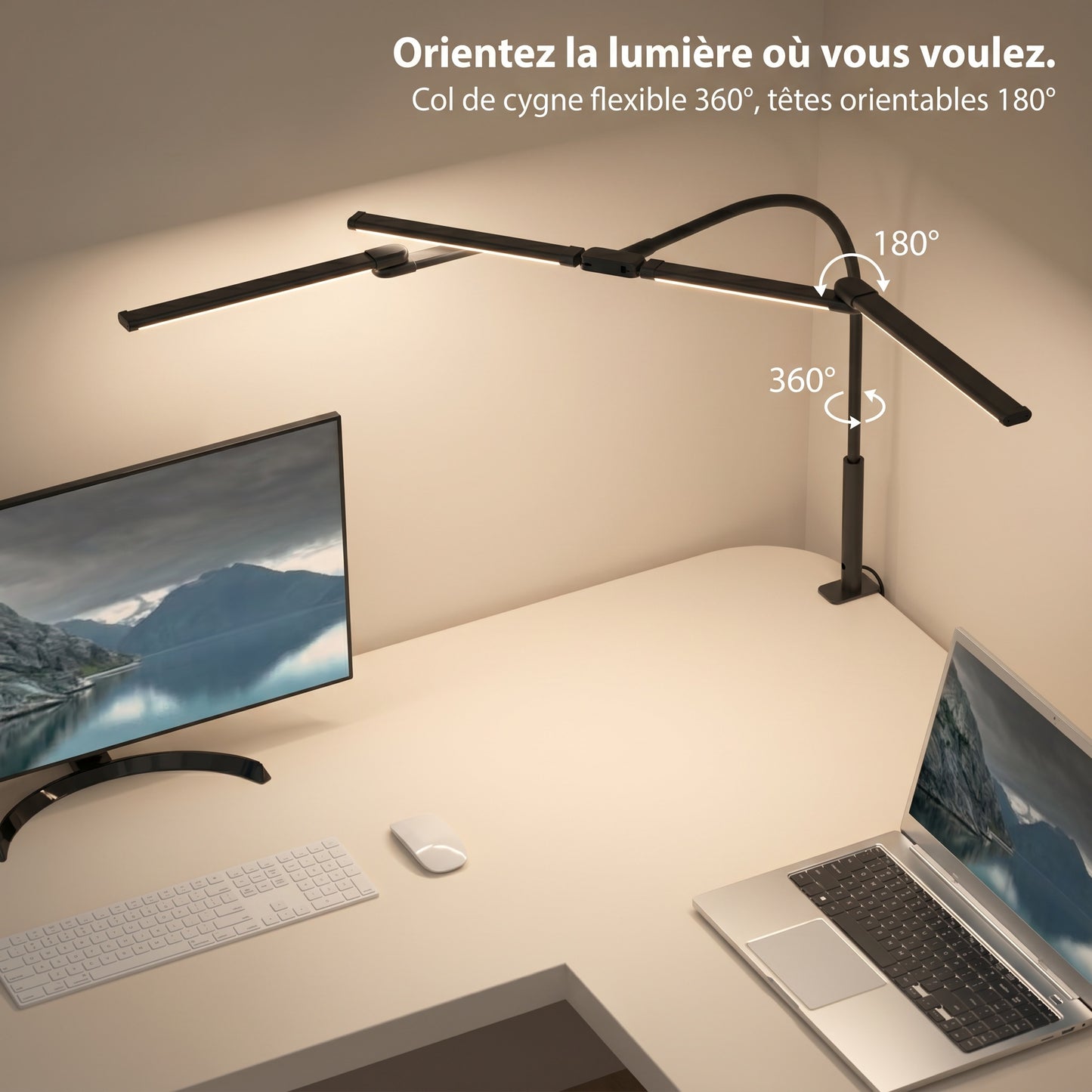 Lampe de bureau LED Postrua type architecte