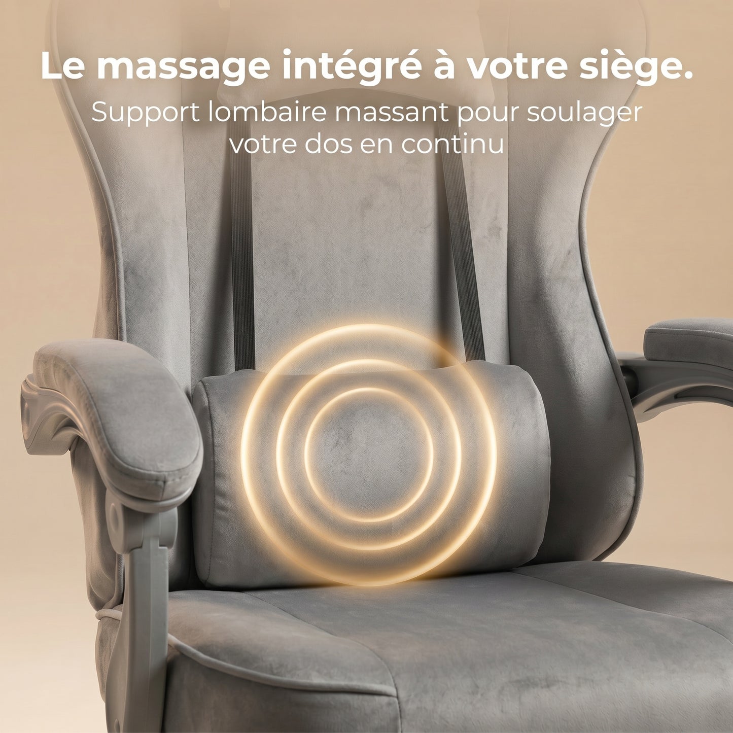 Chaise gaming gris