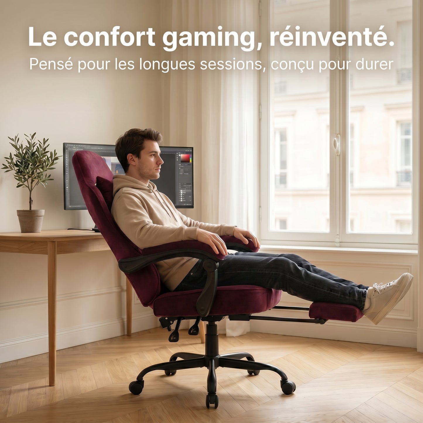 Chaise gaming rouge