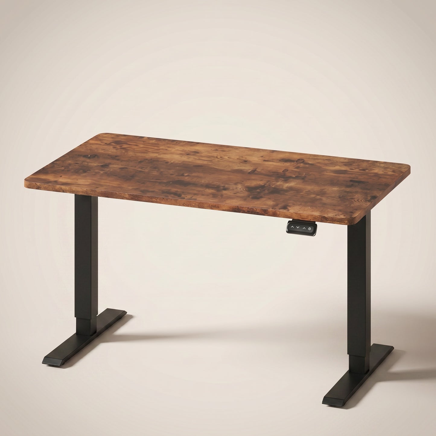 Bureau assis-debout électrique compact Postrua 120x60 cm — Bois