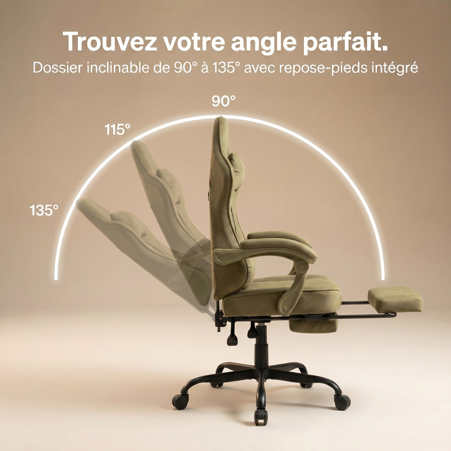 Chaise gaming vert