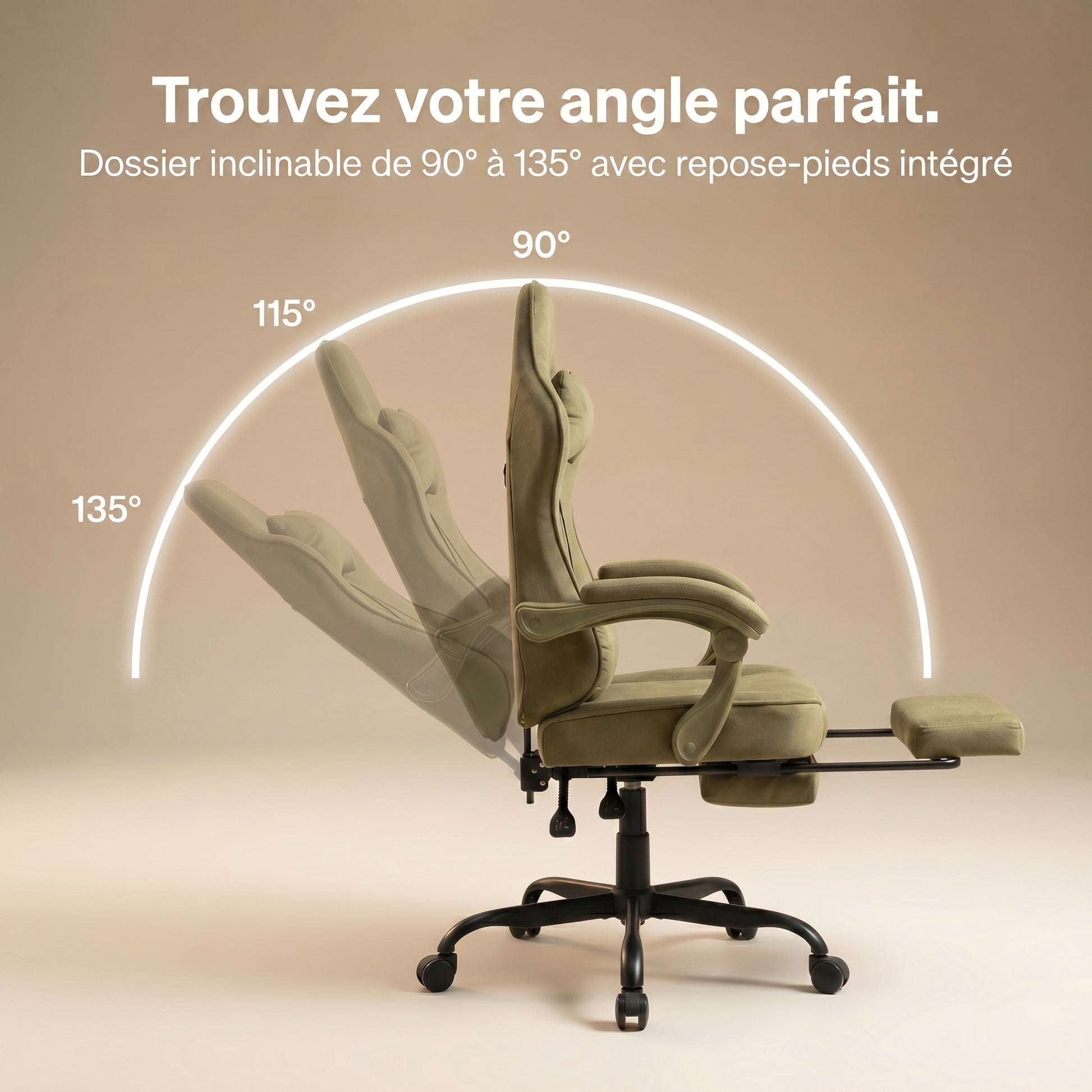 Chaise gaming vert