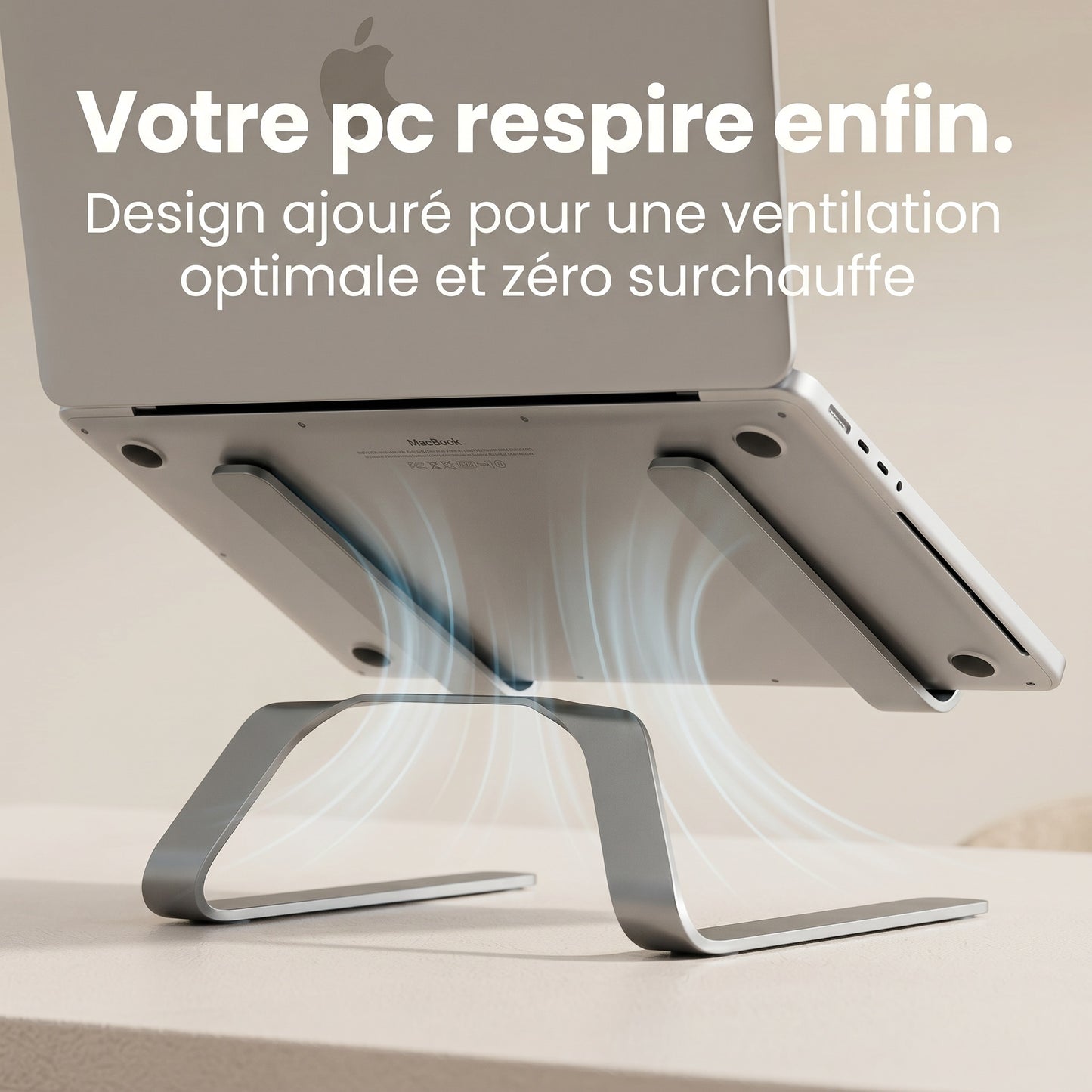 Support pour ordinateur portable Postrua en aluminium
