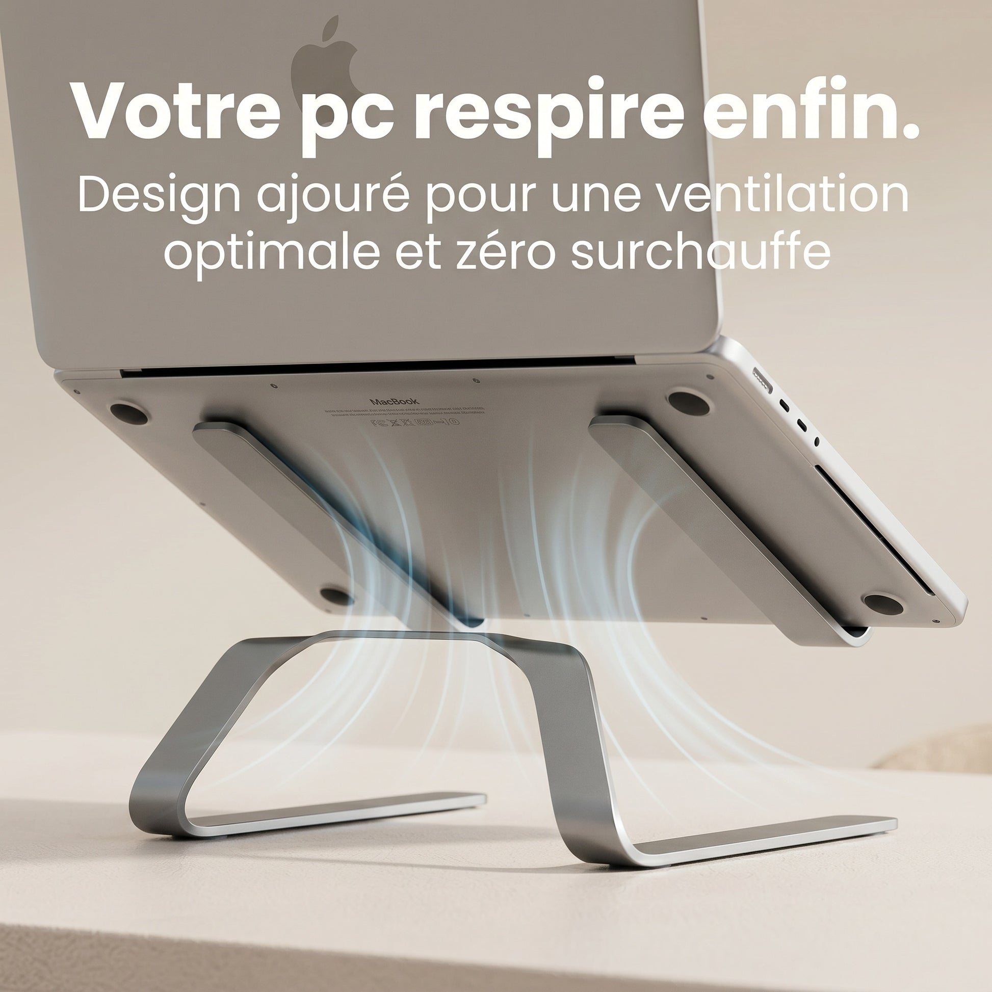 Support pour ordinateur portable Postrua en aluminium
