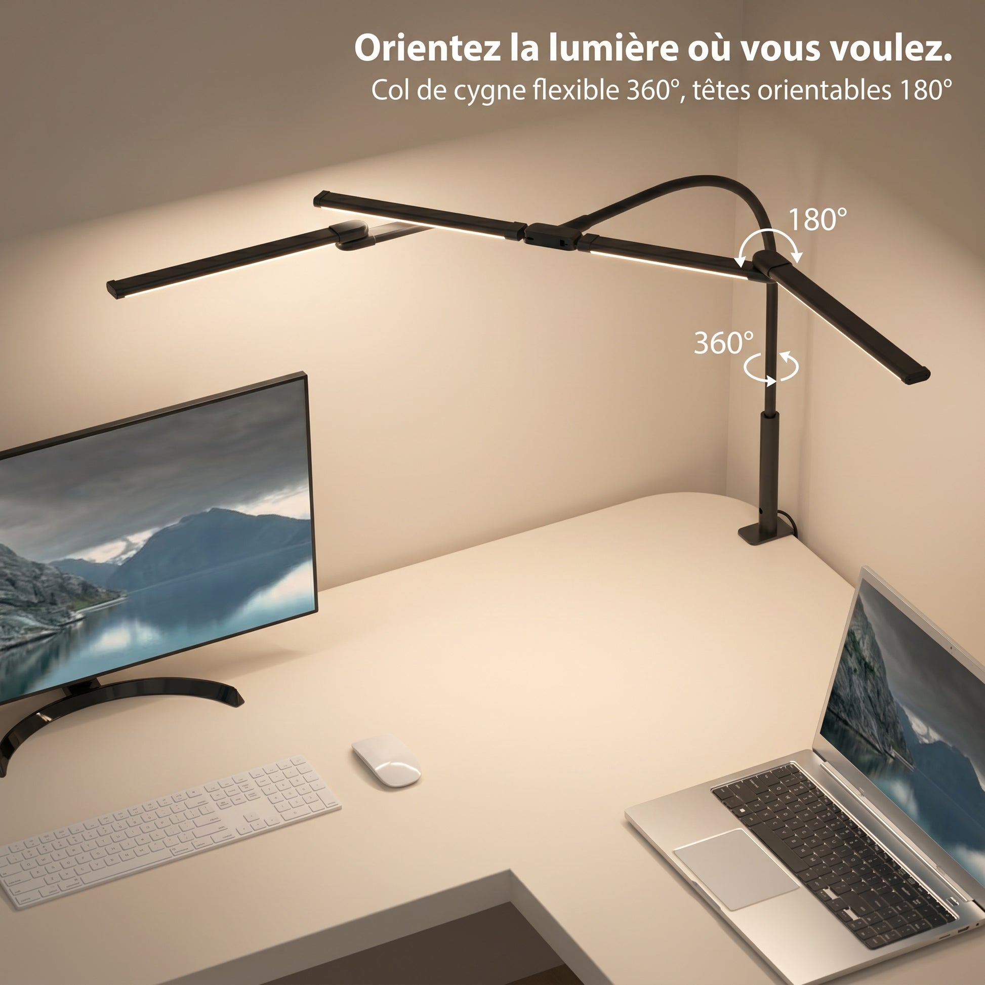 Lampe de bureau LED Postrua type architecte