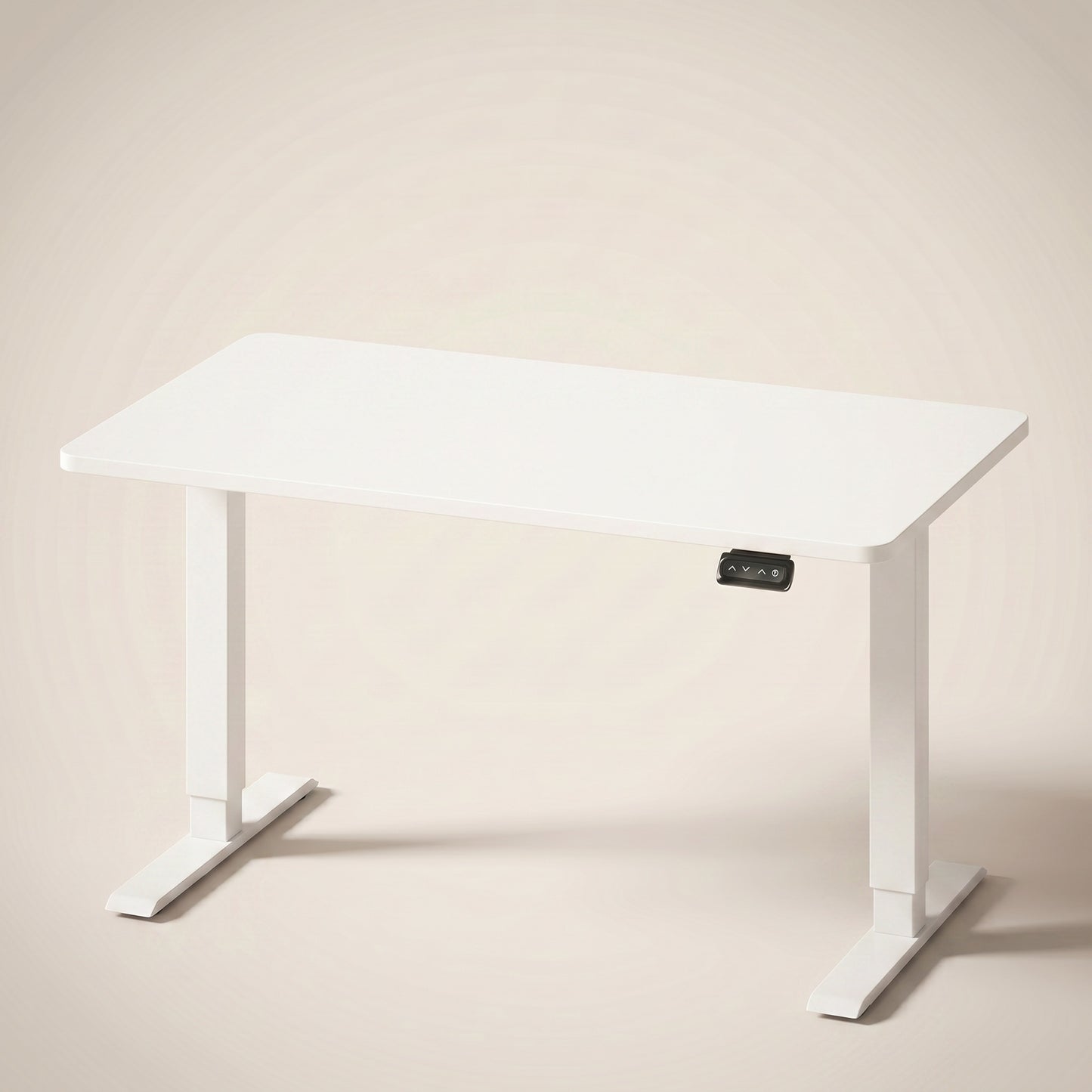 Bureau assis-debout électrique compact Postrua 120x60 cm — Blanc