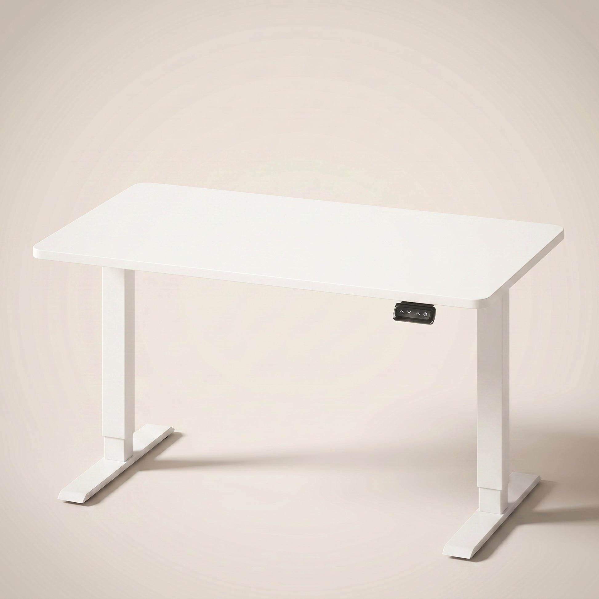 Bureau assis-debout électrique compact Postrua 120x60 cm — Blanc