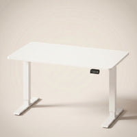 Bureau assis-debout électrique compact Postrua 120x60 cm — Blanc