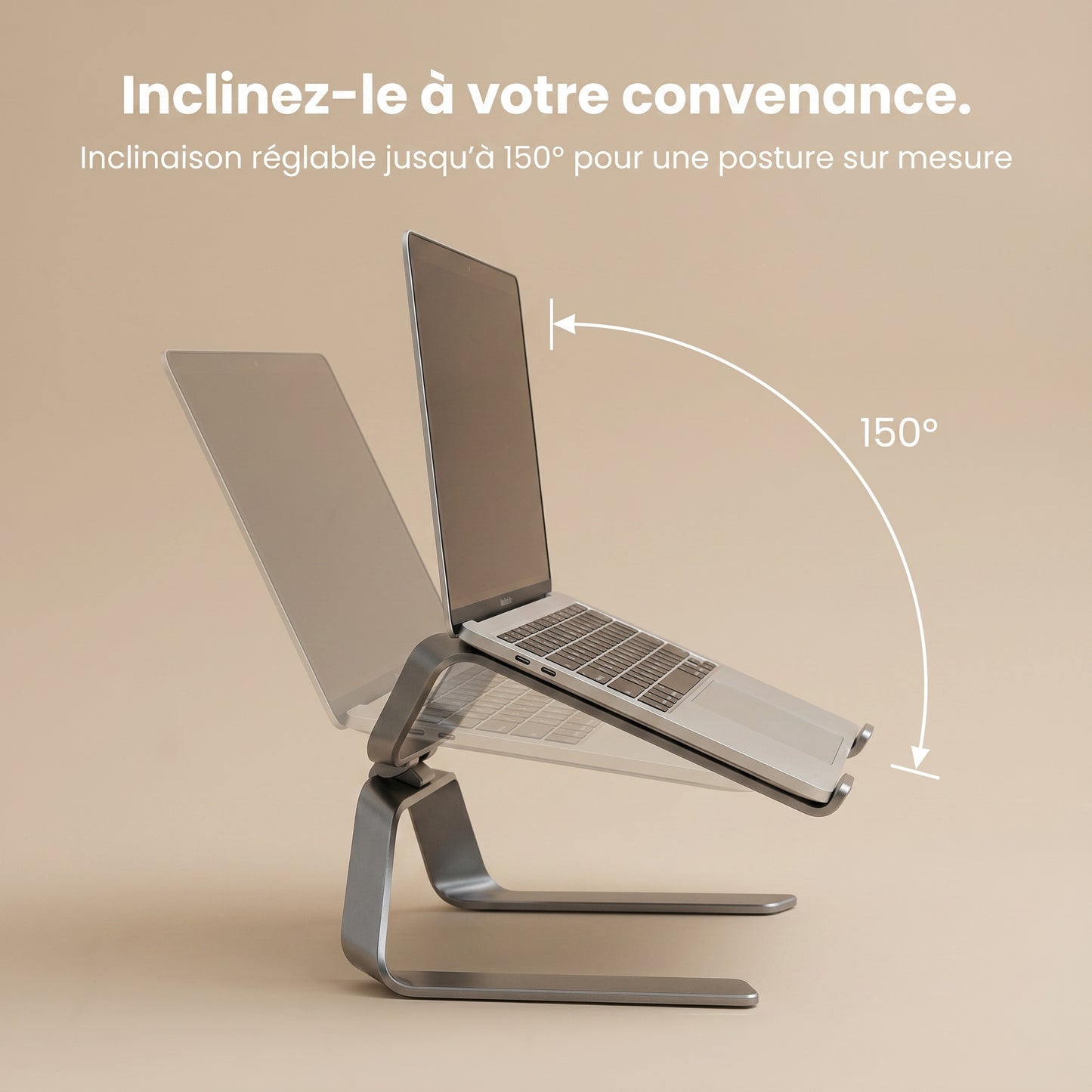 Support pour ordinateur portable Postrua en aluminium