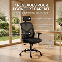 Chaise de Bureau Ergonomique AirFlex