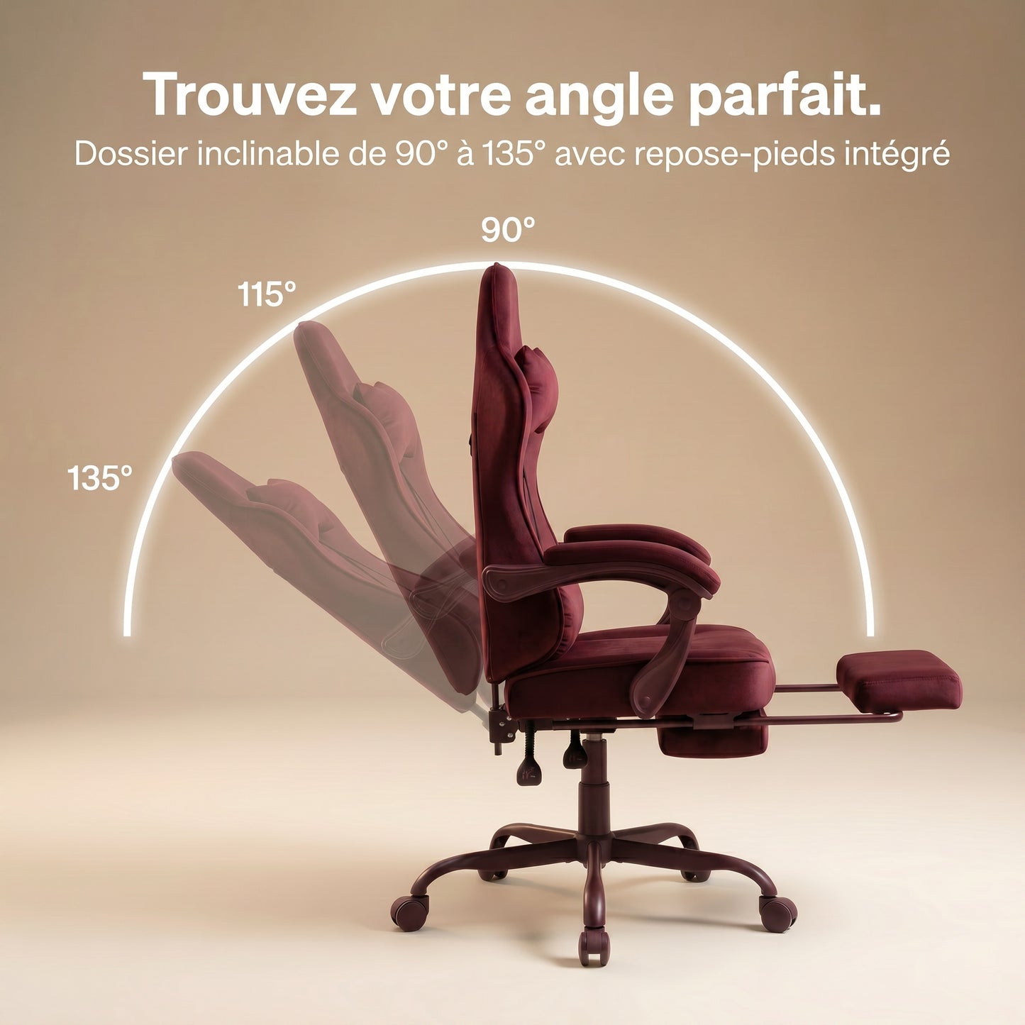 Chaise gaming rouge