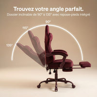 Chaise gaming rouge